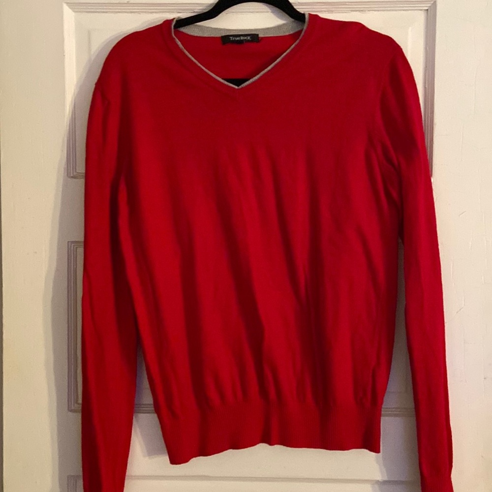 Red true rock sweater